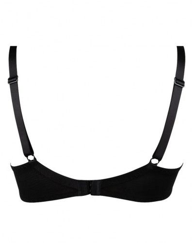 Underwired triangle deep cups bra Antigel Boudoir de filles (Rose Noir)