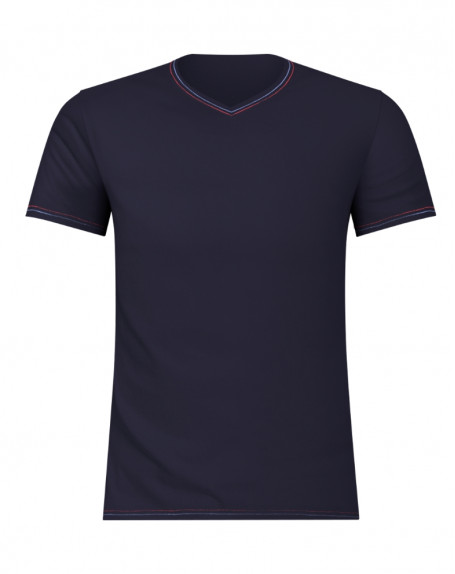 T-shirt V-neck Eminence made in France (Marine) Eminence - 1