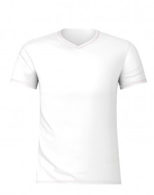 Camiseta Cuello en V Eminence made in France (Blanco) Eminence - 1