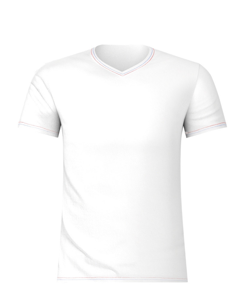 T-shirt V-neck Eminence made in France (White)