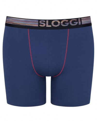 Boxer Largo Sloggi GO ABC Natural paquete de 2 (Blue-Dark Comb)