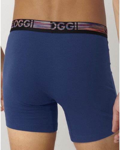 Long boxer Sloggi GO ABC Natural pack of 2 (Blue-Dark Comb)
