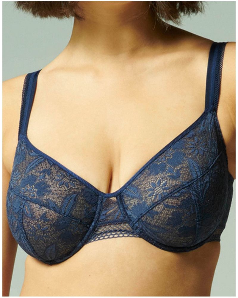 Underwired Classic bra Simone Pérèle Vertige (Bleu Nuit)