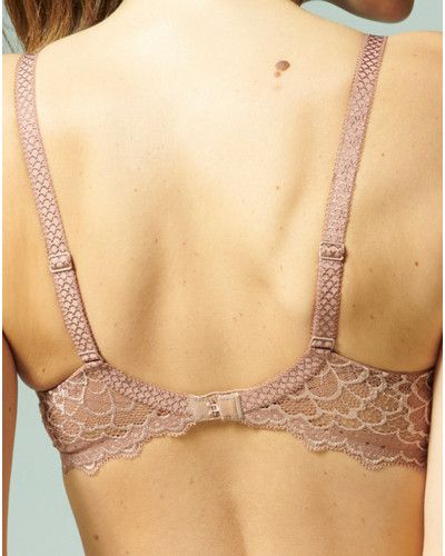 Plunge spacer bra Simone Pérèle Caresse (Brun Coco)
