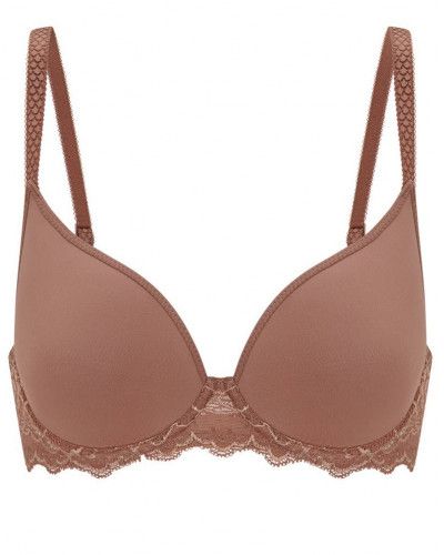 Plunge spacer bra Simone Pérèle Caresse (Brun Coco)