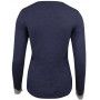 T-shirt manches longues col en V Antigel Simply Perfect (Bleu Chiné Nacre) Antigel - 2