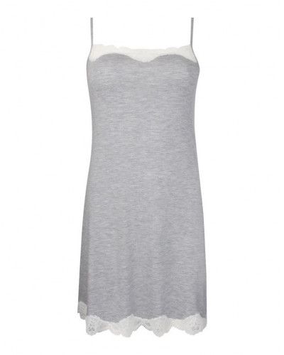 Nightdress Thin Straps Antigel Simply Perfect (Chiné Gris)