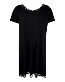 Nightdress short sleeve Antigel Simply Perfect (Black) Antigel - 1