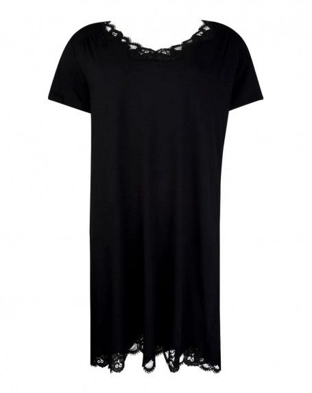 Nightdress short sleeve Antigel Simply Perfect (Black) Antigel - 1