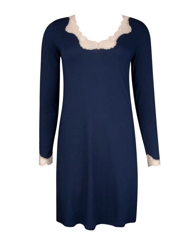 Nuisette manches longues col en V Antigel Simply Perfect (Bleu Chiné Nacre)