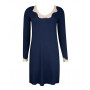 Nightdress long sleeves V-neck Antigel Simply Perfect (Bleu Chiné Nacre) Antigel - 1
