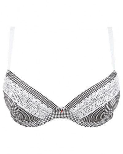 Padded bra Antigel Vichy Citadine (Vichy Noir)