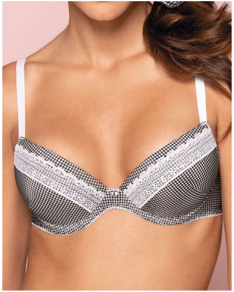 Padded bra Antigel Vichy Citadine (Vichy Noir)