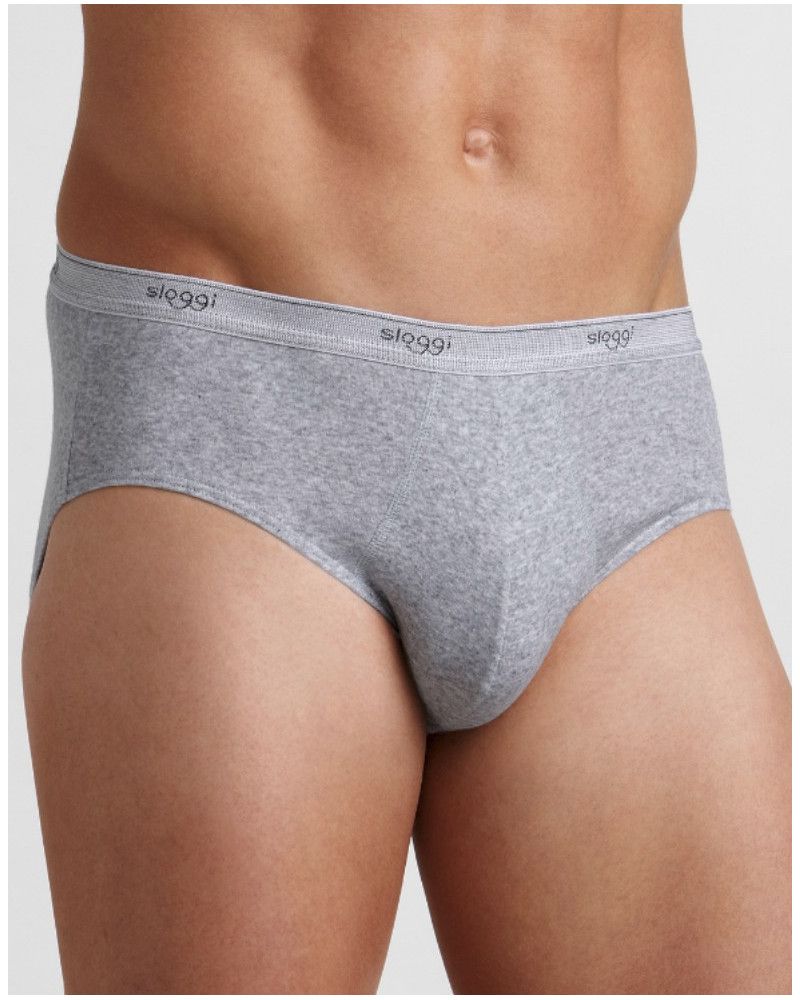 Slips midi fermés Basic Sloggi For Men (Lot de 3)