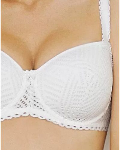 Soutien-gorge coque bonnets profonds Antigel Tressage graphic (Tressage Blanc)
