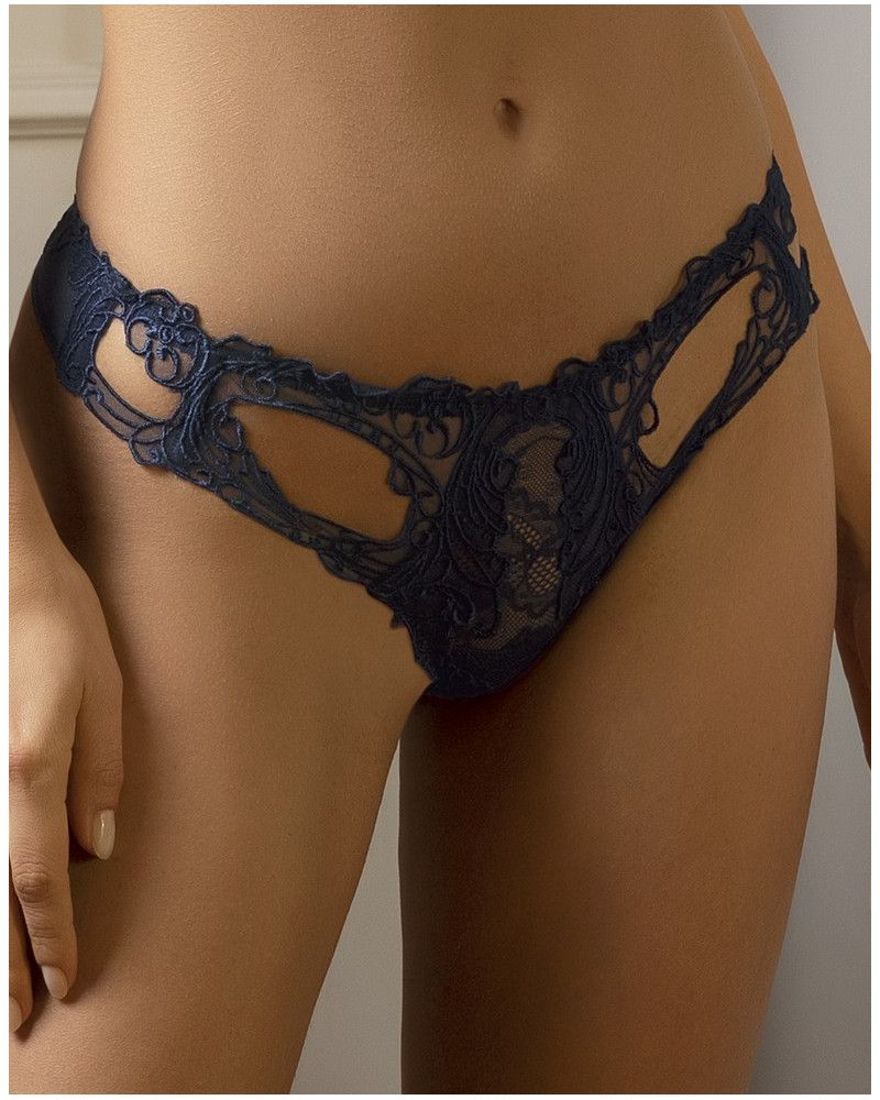 Mini thong Lise Charmel Soir de Venise (Bleu Venise)