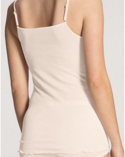 Tank tops spaghetti straps Calida True Confidence Wool & Silk (Light Ivory)