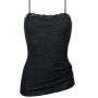 Tank tops spaghetti straps Calida Richesse Lace Wool & Silk (Black) Calida - 3