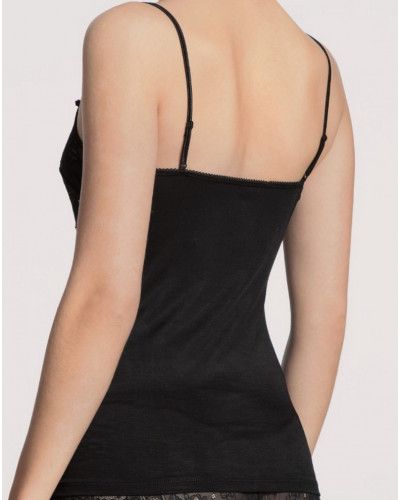 Camisetas tirantes espaguetis Calida Sensual Secrets (Negro)