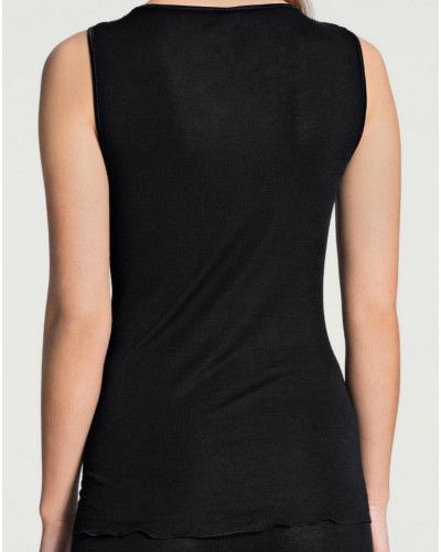 Tank tops Calida True Confidence Wool & Silk (Black)