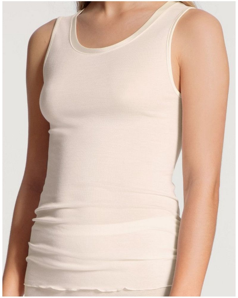 Tank tops Calida True Confidence Wool & Silk (Light Ivory)