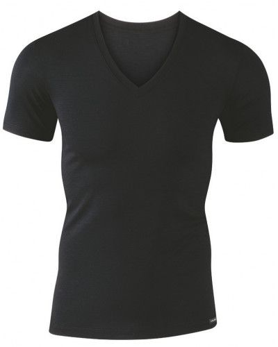 V-neck t-shirt Calida Evolution (Black)