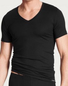 V-neck t-shirt Calida Evolution (Black) Calida - 1