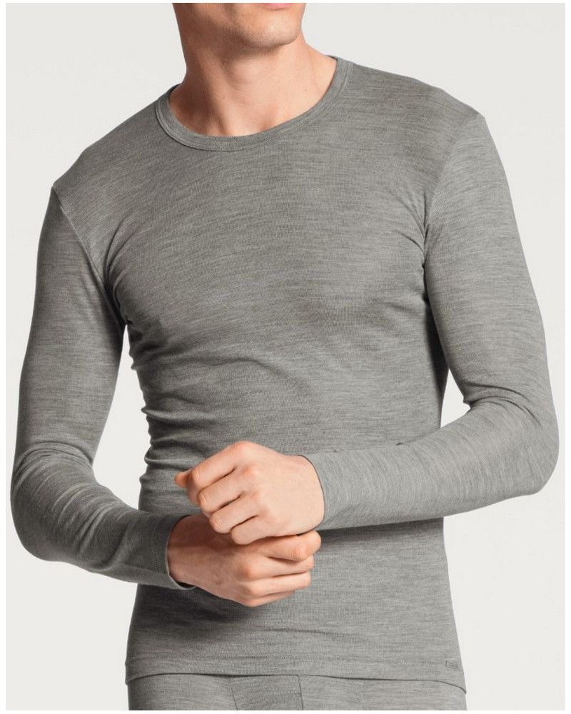 Long sleeves top Calida Wool & Silk (Platin Melé)