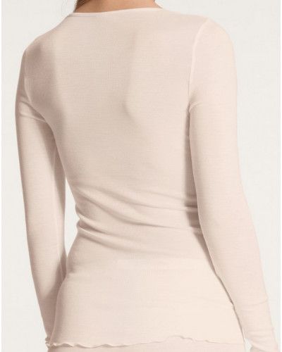 Long sleeves top Calida True Confidence Wool & Silk (Light Ivory)