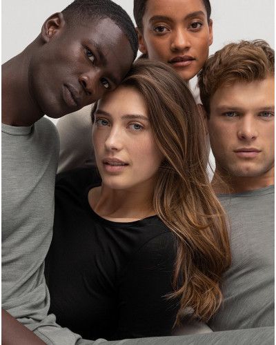 Long sleeves top Calida True Confidence Wool & Silk (Black)