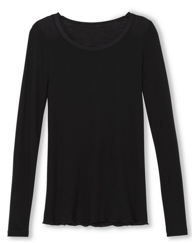 Long sleeves top Calida True Confidence Wool & Silk (Black)
