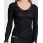 Long sleeves top Calida Richesse Lace Wool & Silk (Black) Calida - 1