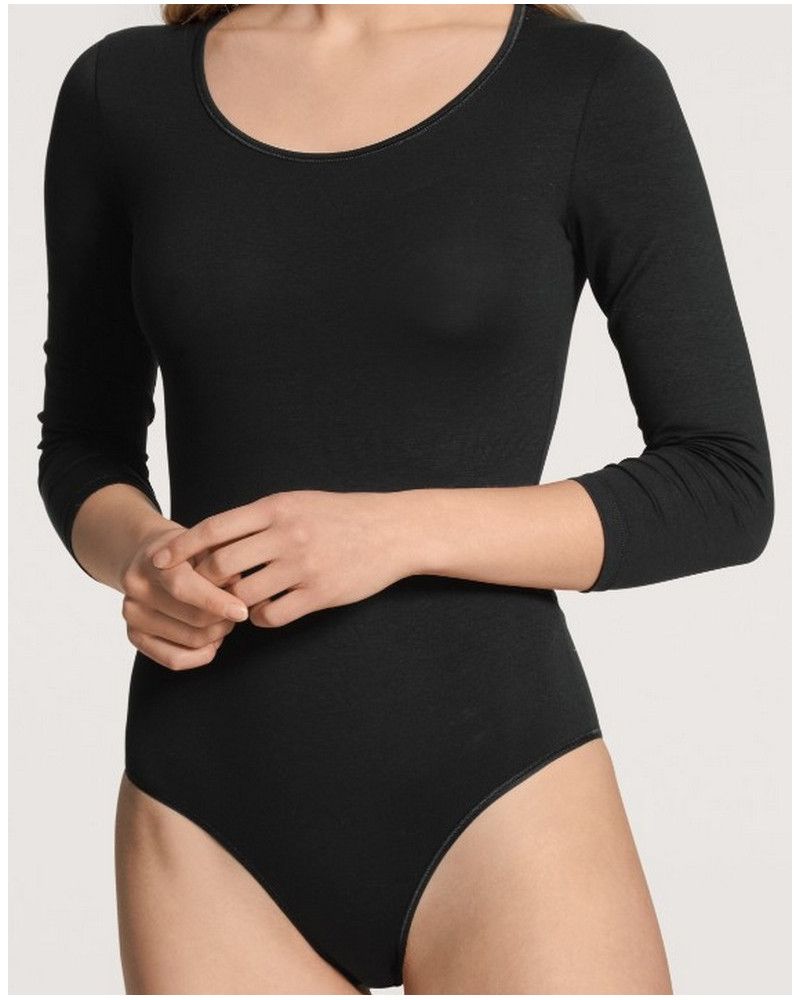 Body long sleeves Calida Natural Comfort (Black)