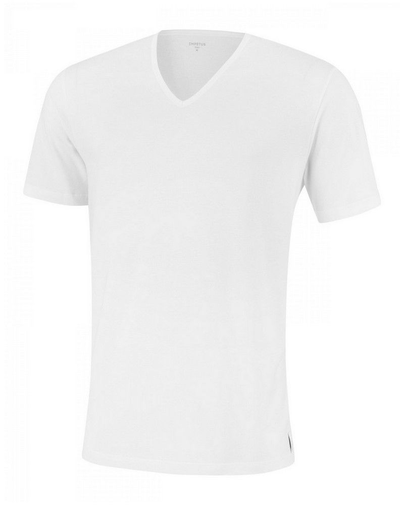 T-Shirt V Neck 100% Cotton Impetus Pure Cotton (White)