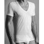 T-shirt col V HOM Supreme Coton (Blanc) HOM - 1