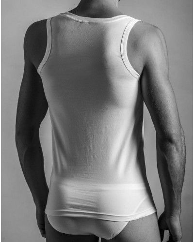 Camiseta sin mangas HOM Supreme Algodón (Blanco)