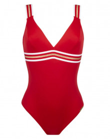 One-piece opened Swimsuit Maintain Swimmer Lise Charmel Energie Nautique (Flamme Nautique)