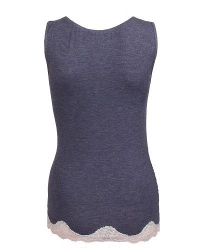 Camiseta de interior sin mancha Antigel Simply Perfect (Bleu Chiné Nacre)