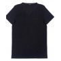 T-shirt col V HOM Supreme Coton (Noir) HOM - 3
