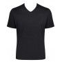 Camiseta cuello V corte recto (Algodón Orgánico) Sloggi GO Shirt (Negro) Sloggi For Men - 2