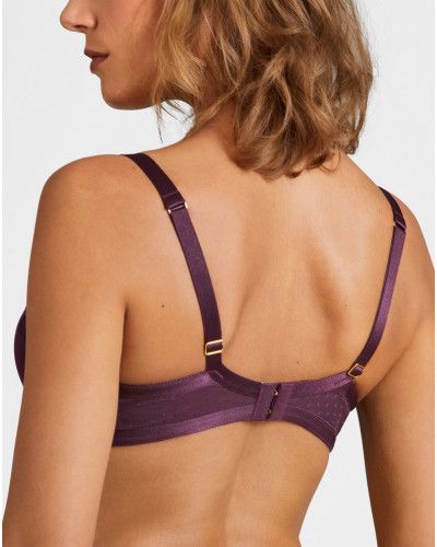 Padded plunge bra Aubade Femme Passion (Wineberry)