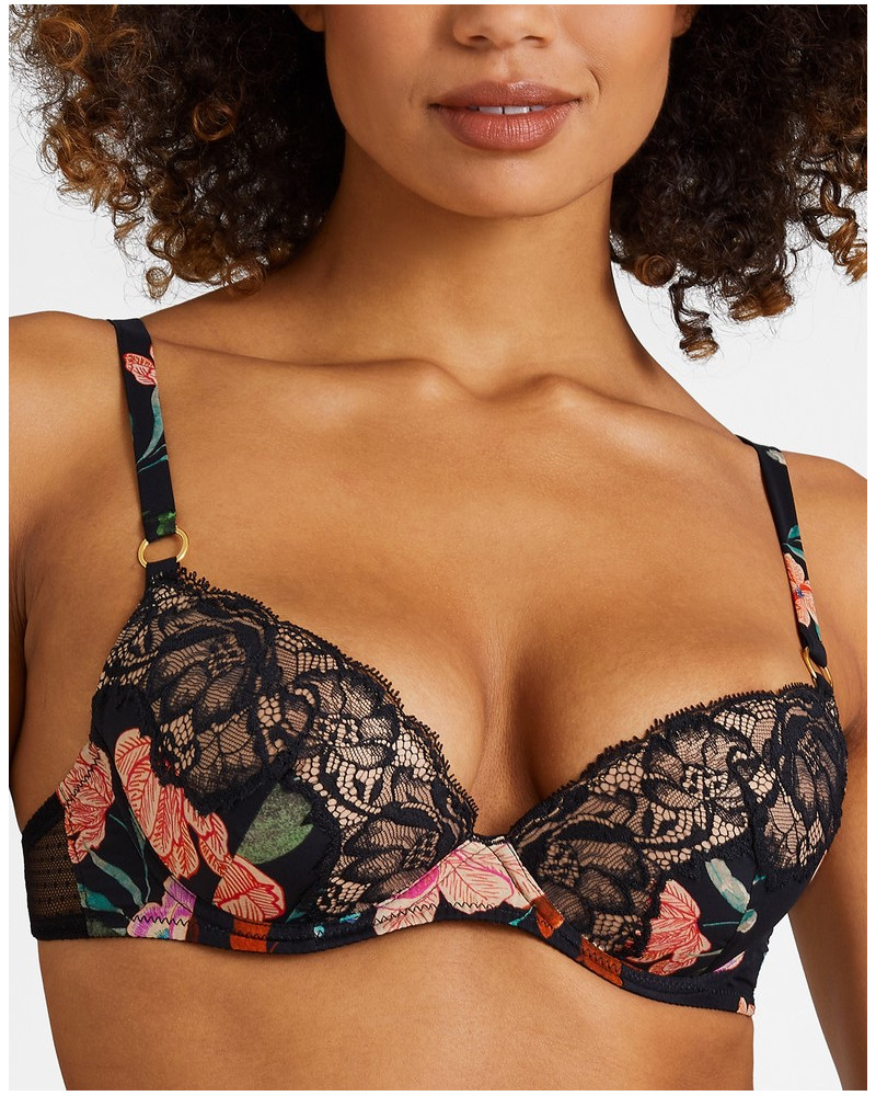 Padded plunge bra Aubade Sweet Folk (Poétique)