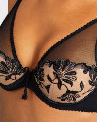 Soutien-gorge Aubade Coque Taille 95C Modèle Femme Passion - Noir, Référence MI08-N - Neuf Avec étiquettes