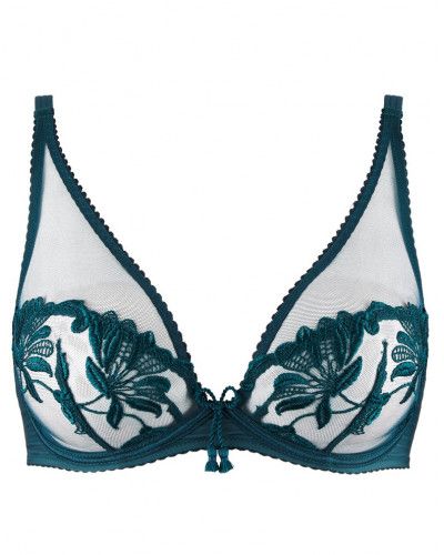 Sujetador triángulo con aros Aubade Lovessence (Imperial Green)