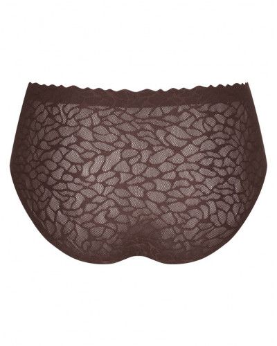 Braga cintura alta Sloggi Zero Feel Lace (Ebony Brown)