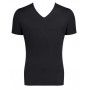 Camiseta cuello V corte ajustado (Algodón Orgánico) Sloggi GO Shirt (Negro) Sloggi For Men - 2