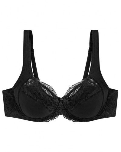 Sujetador con aros bienestar Triumph Modern Lace+Cotton (Negro)