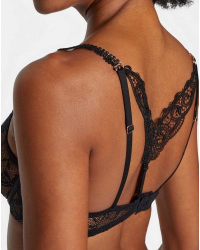 Triangle bra with underwire Aubade Night Bird (Black Queen)