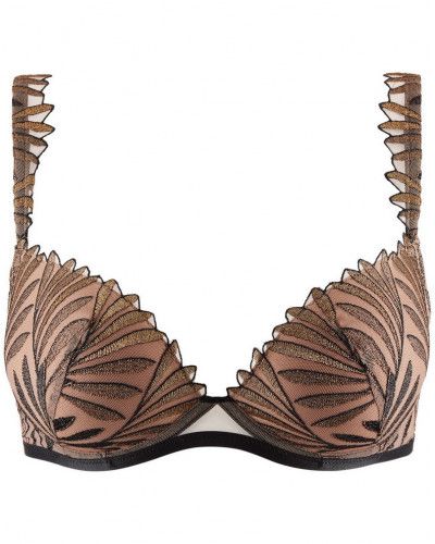 Padded Plunge Bra Aubade Sensory Illusion (Golden Leaves)