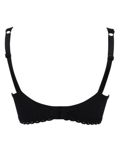Padded deep cap bra Antigel Tressage Graphic (Tressage Black)